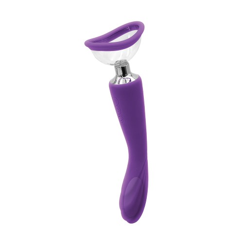 INYA Pump N Vibe Dual-Ended Vibrator & Pump Set in Purple