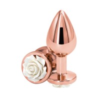 Plug Anal Rose Medium Blanco Rear Assets