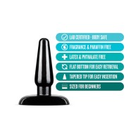 Anal Adventures Basic Anal Plug Small Black