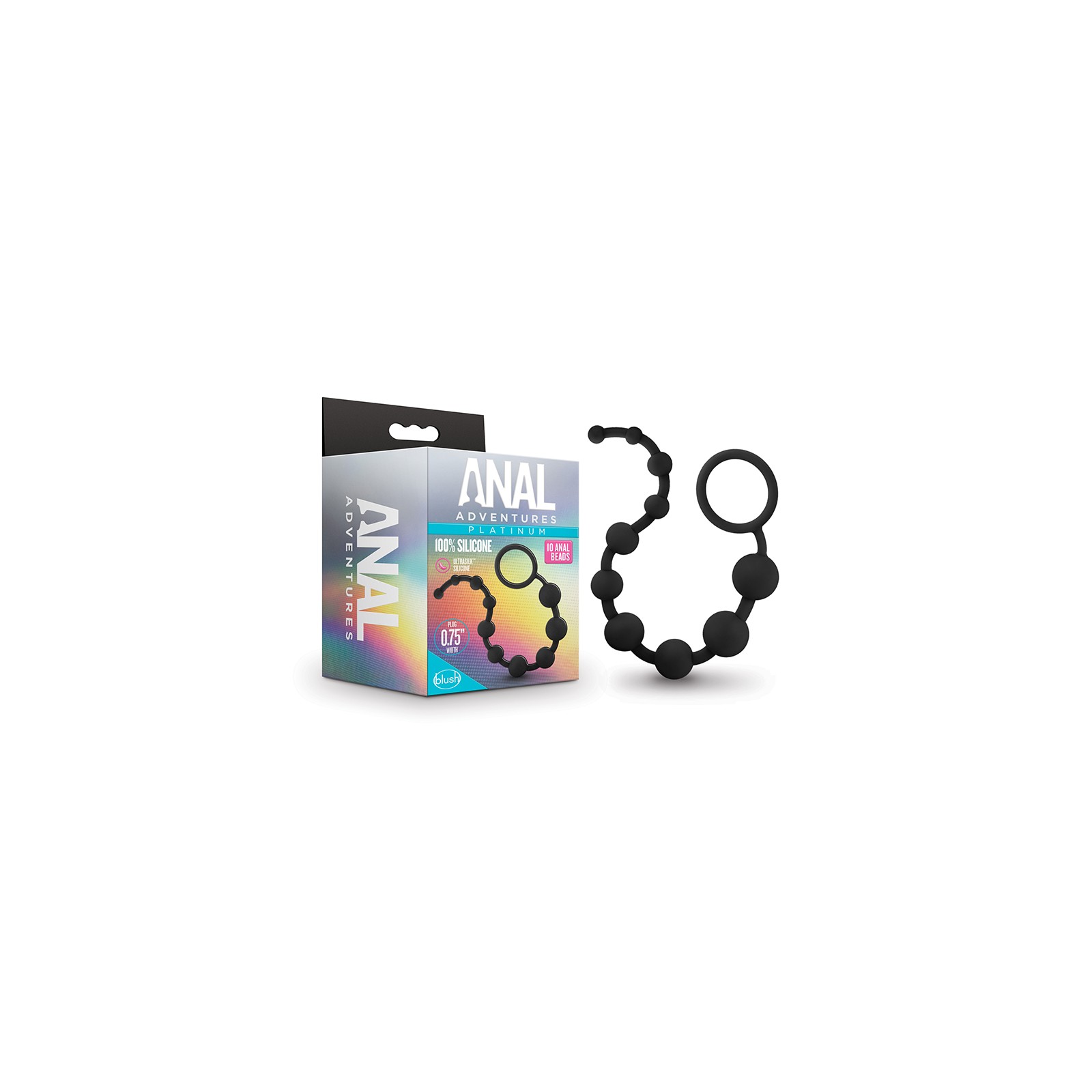 Anal Adventures Platinum Silicone Beads for Sensational Play