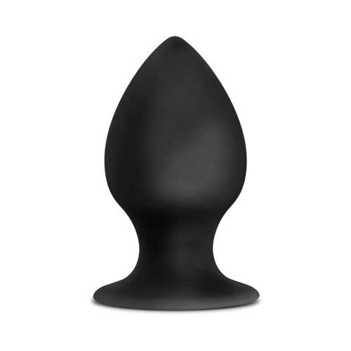 Anal Adventures Large Silicone Plug Black