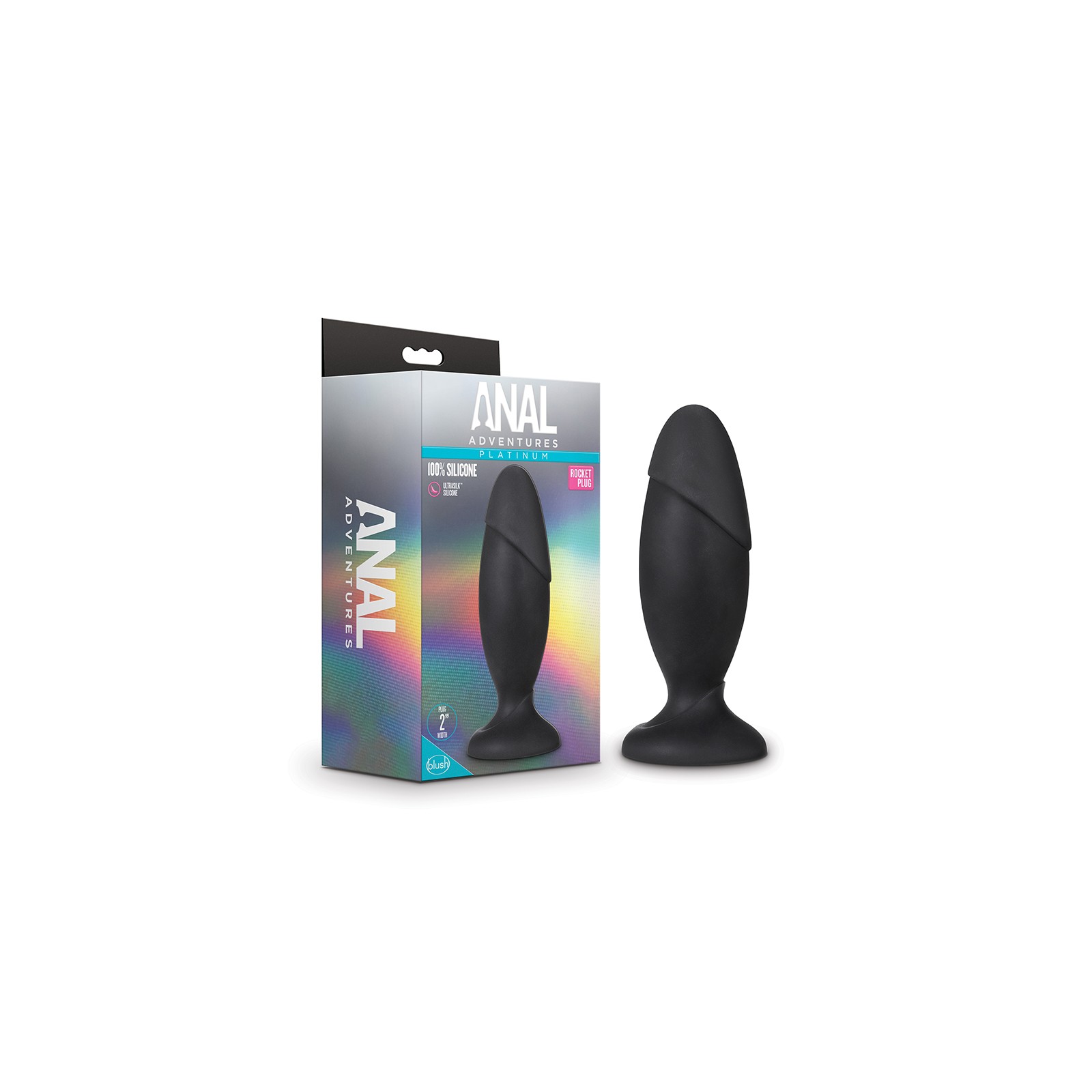 Anal Adventures Platinum Silicone Rocket Plug