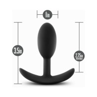 Anal Adventures Silicone Weighted Vibra Slim Plug Small