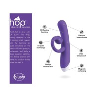 Hop Oh Bunny Rechargeable Stimulation Vibrator Midnight