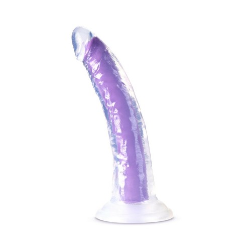 Dildo de Silicona que Brilla en la Oscuridad en Neon Purple