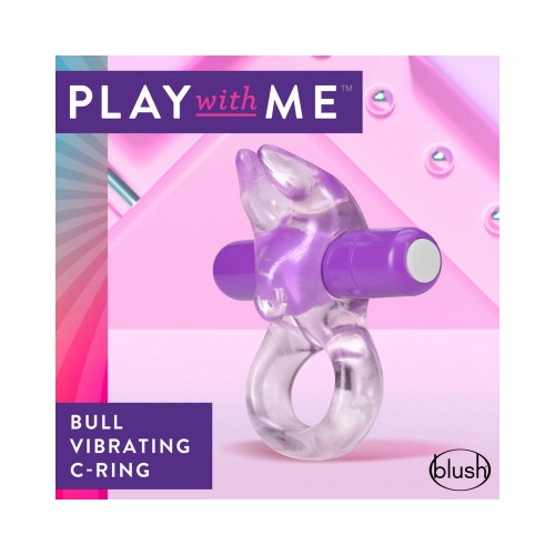 Play with Me Bull C-Ring Vibrador Morado