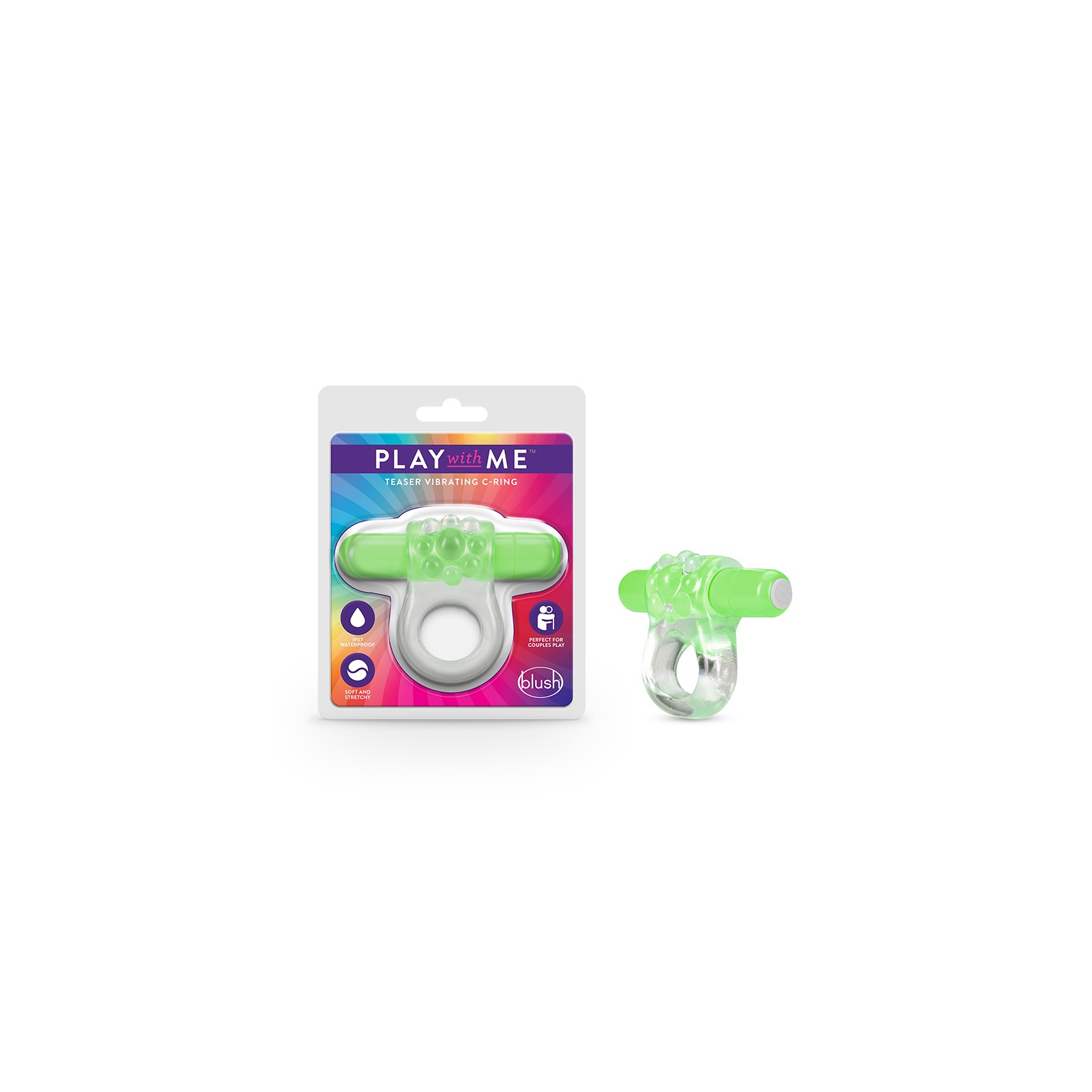 Play with Me Green Teaser Vibrating C-Ring