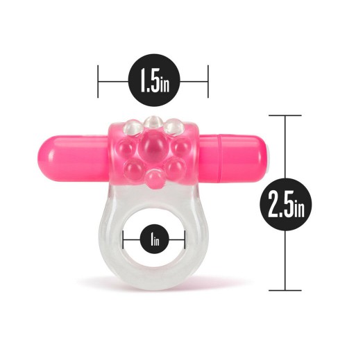 Play With Me Pink Vibrating Cock Ring for Enhanced Pleasure