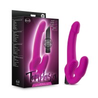 Dildo Strapless Temptasia Estella Rosa con Vibrador