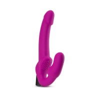 Temptasia Estella Pink Strapless Strap-On Dildo with Vibrator