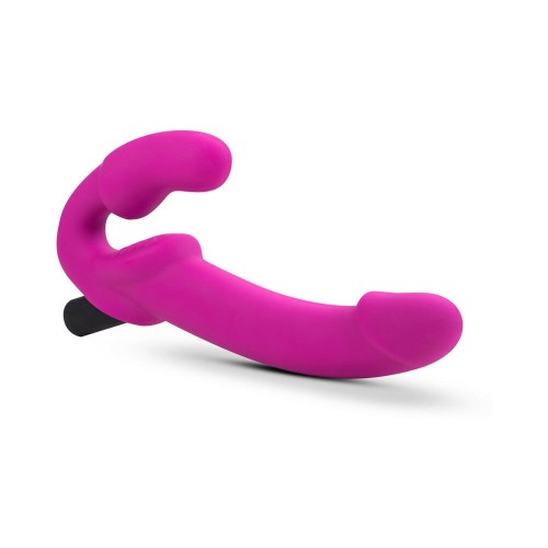 Temptasia Estella Pink Strapless Strap-On Dildo with Vibrator