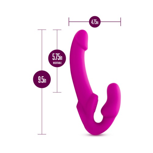 Dildo Strapless Temptasia Estella Rosa con Vibrador