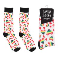 Shots Sexy Socks Happy Hearts S/M