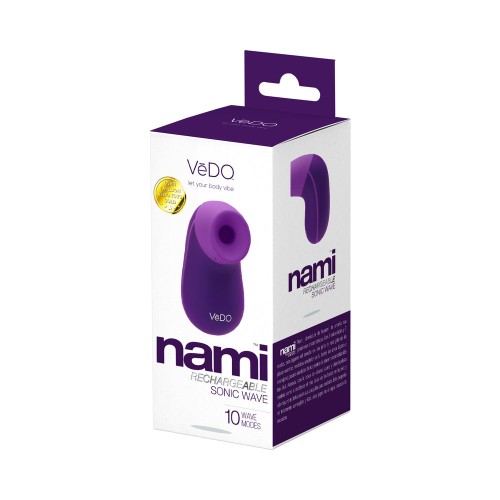 Vibrador Sónico Recargable Vedo Nami para Placer Máximo