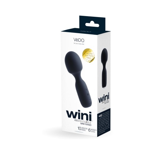 Vibrador Mini Recargable Vedo Wini Negro