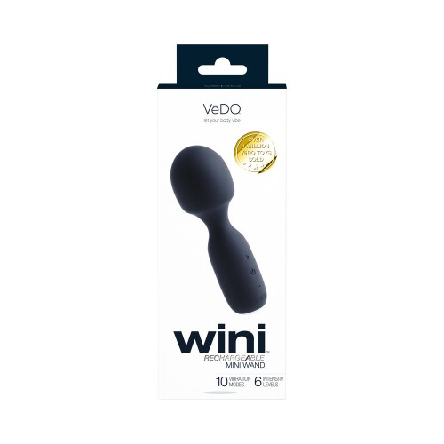 Vedo Wini Rechargeable Mini Wand Black