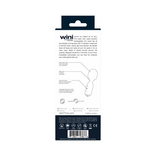 Vedo Wini Rechargeable Mini Wand Black