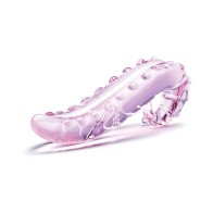 Dildo de Cristal Lick-It Rosa - Estimulación Definitiva