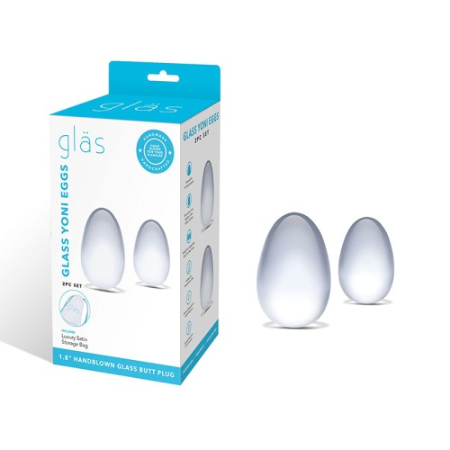 Set de Huevos Yoni de Vidrio Glas