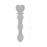 Dildo de Vidrio Sweetheart con Mango Rosa - Diseño Único