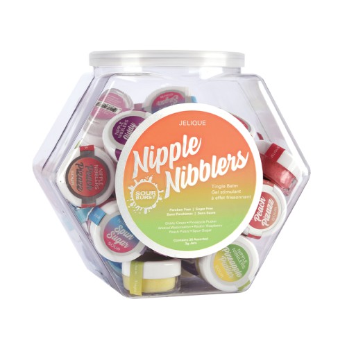 Jelique Nipple Nibbler Sour Balm Assorted - Display Bowl