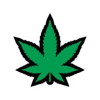 Pin de Hierba Hoja de Marihuana Verde