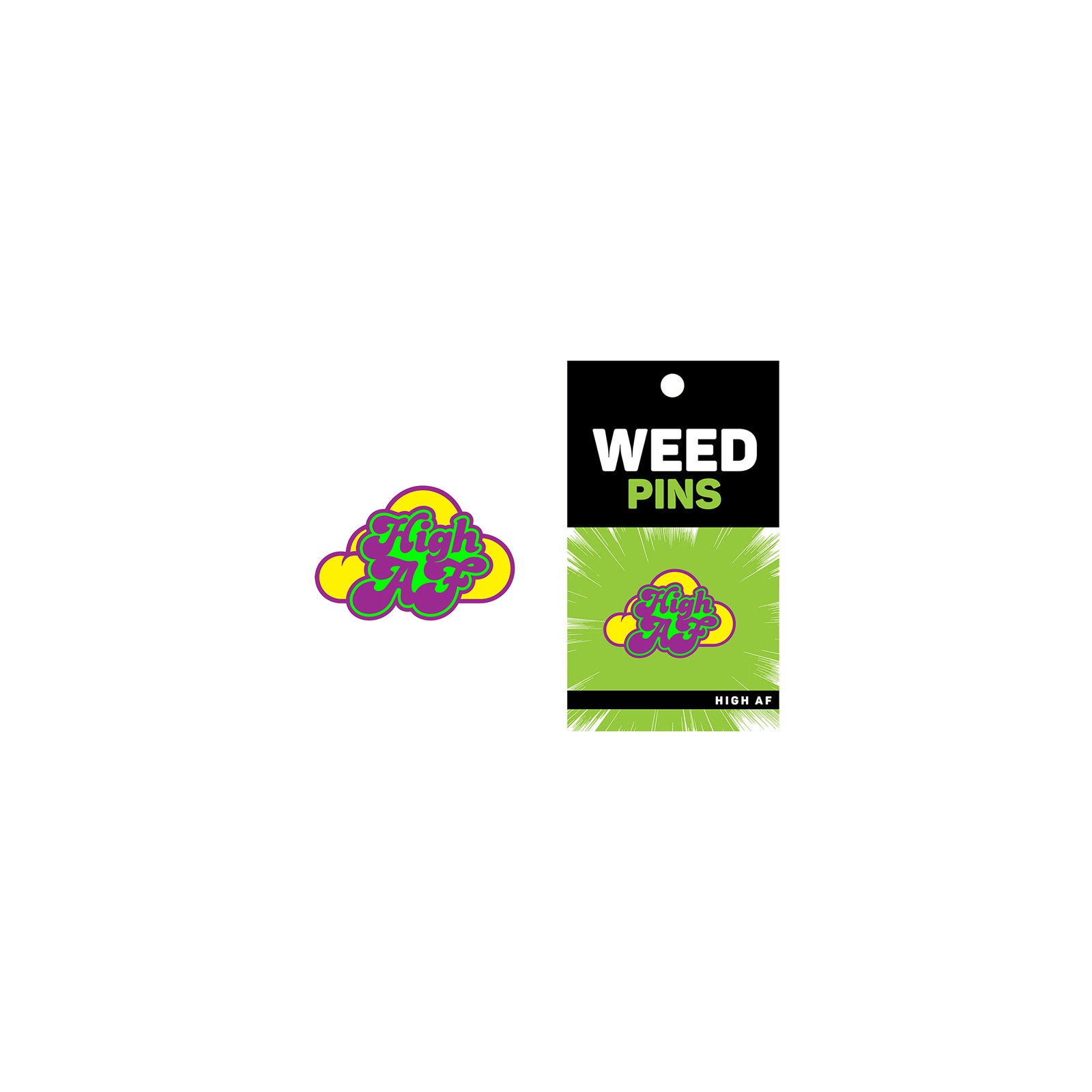 Weed Pin High AF by Wood Rocket