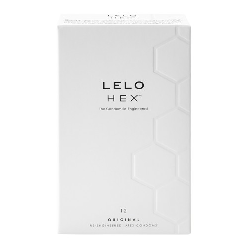 Condones de Látex Lubricados LELO HEX Original 12-Pack