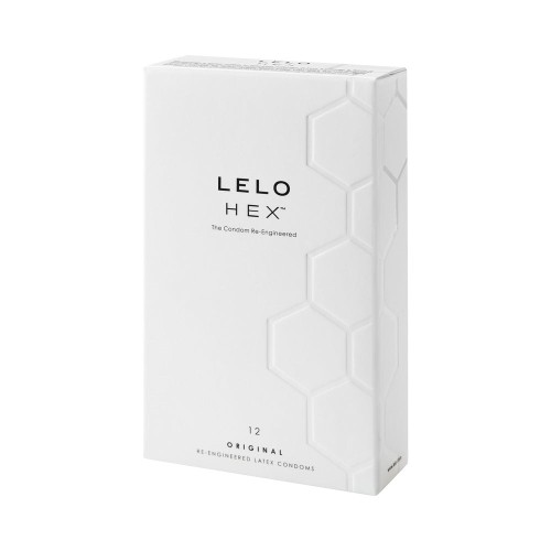 Condones de Látex Lubricados LELO HEX Original 12-Pack