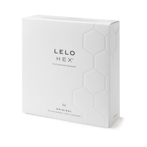 LELO HEX Original Lubricated Latex Condoms 36-Pack