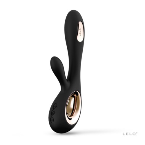 LELO SORAYA WAVE Rabbit Vibrator Black for Luxurious Pleasure