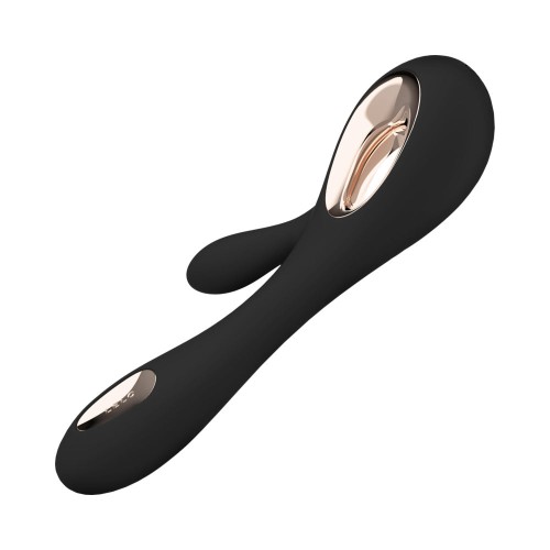 LELO SORAYA WAVE Rabbit Vibrator Black for Luxurious Pleasure