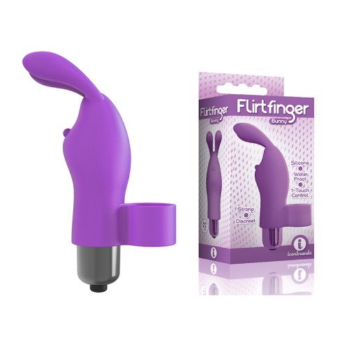 El Flirt Finger Bunny de 9" - Morado