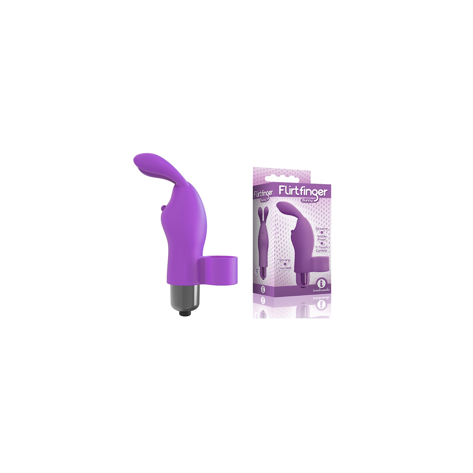 El Flirt Finger Bunny de 9" - Morado