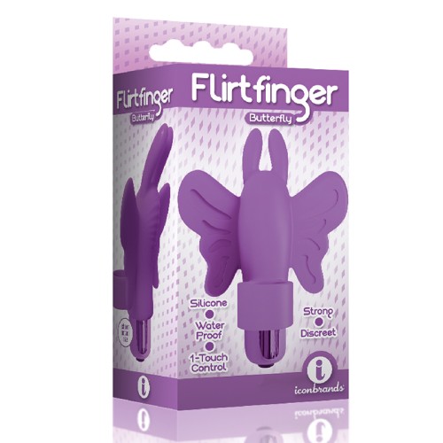 Vibrador de Dedo Mariposa Flirt Púrpura - Aumenta Tu Placer