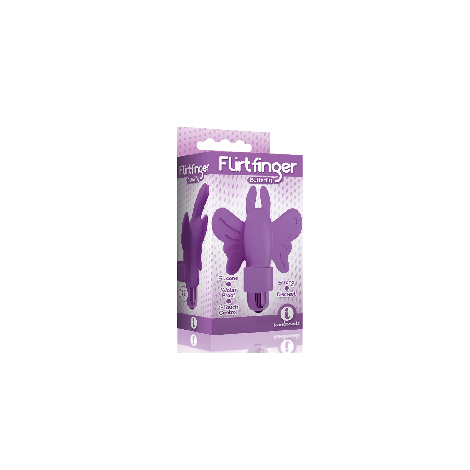 Flirt Finger Butterfly Vibrator Purple - Enhance Your Pleasure