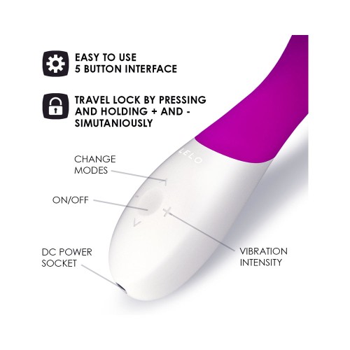 LELO MONA WAVE Vibrador Recargable para G-Spot Rosa Profundo