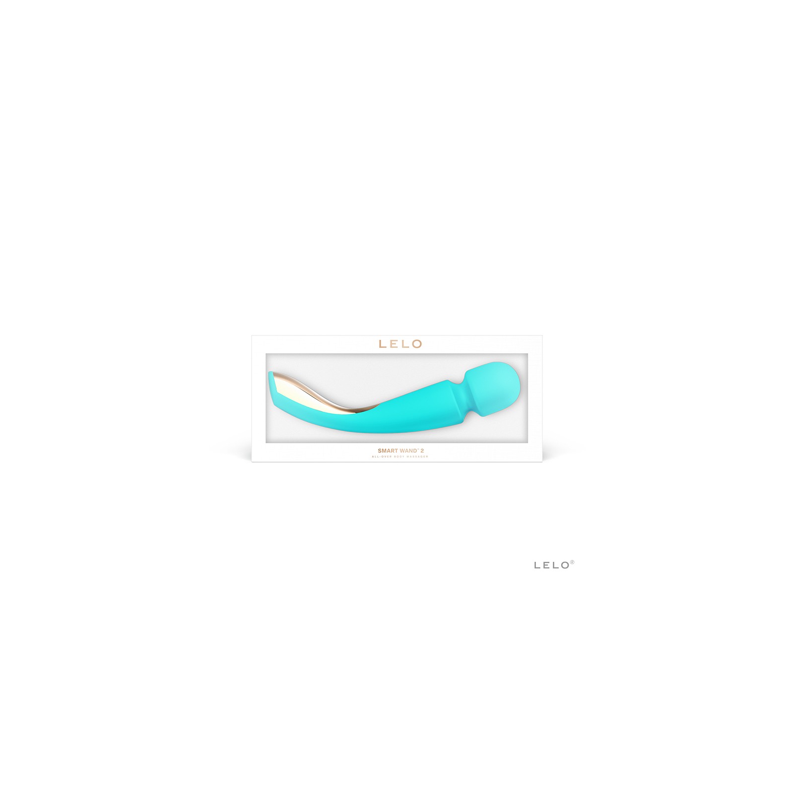 LELO SMART WAND 2 Large Rechargeable Wand Vibrator Aqua