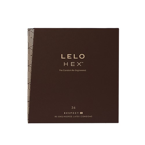 LELO HEX Respect XL Condoms 36-Pack - Superior Comfort