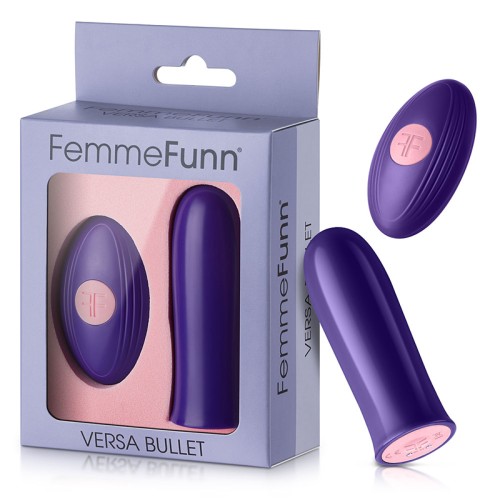 FemmeFunn Versa Bullet Rechargeable Vibrator - Dark Purple