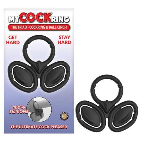 My Cockring El Triad Cockring y Cinch para Testículos para Placer Mejorado