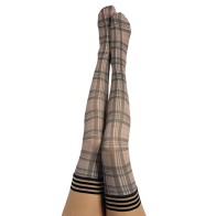 Kixies Lori Plaid Thigh-Highs