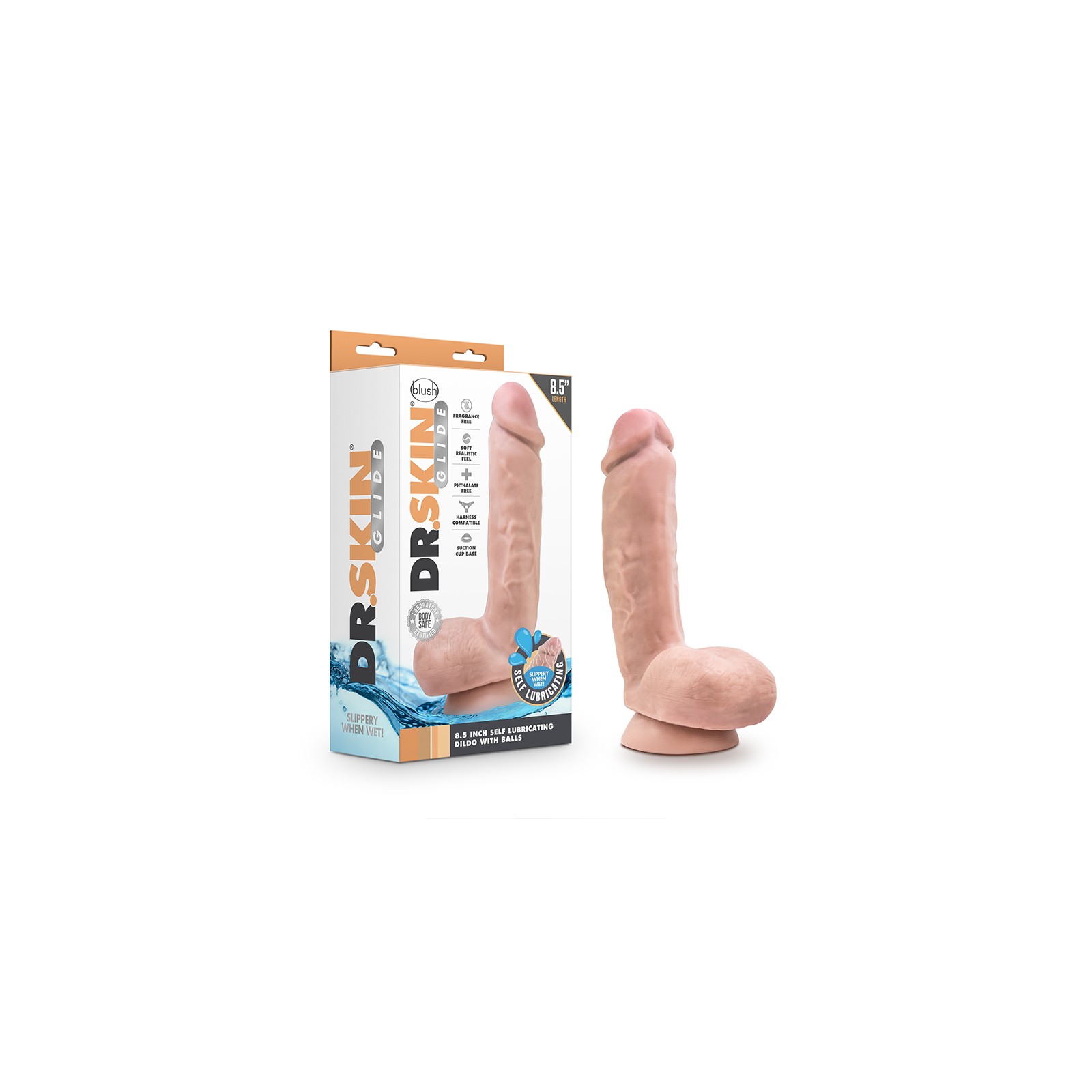 Dildo Realista Auto-lubricante Dr. Skin Glide 8.5in