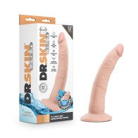 Dr. Skin Glide Realistic 7.5 in. Self-Lubricating Dildo Beige