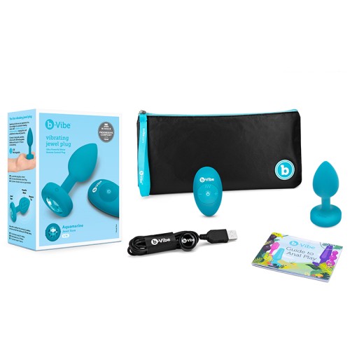 b-Vibe Remote-Controlled Vibrating Anal Plug with Gem Base