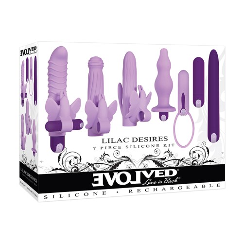 Set de Vibradores de Silicona Evolved Lilac de 7 Piezas