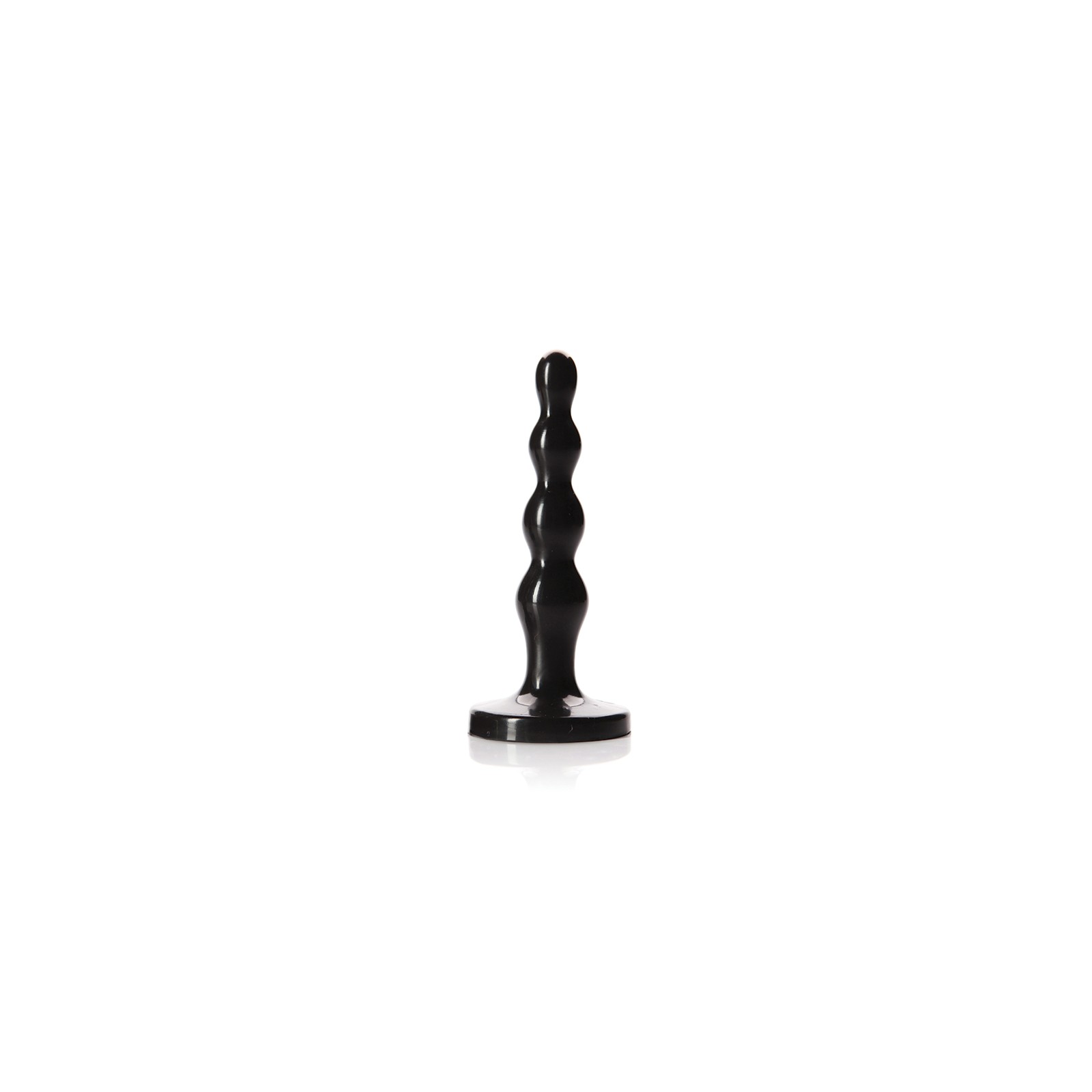 Tantus Ripple Large Beaded Anal Plug Black