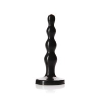 Tantus Ripple Large Beaded Anal Plug Black