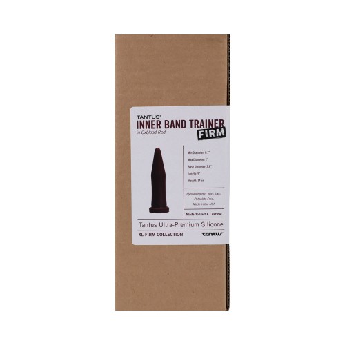 Tantus Inner Band Trainer Large Firm Dildo Garnet