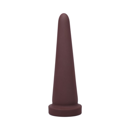 Tantus Cone Small Firm Dildo in Garnet